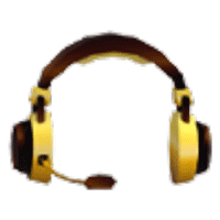 Golden Headset  - Rare from Hat Shop